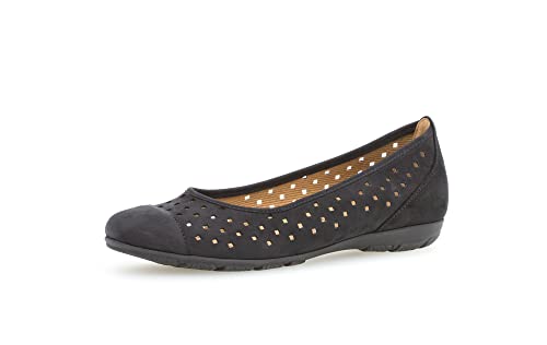 Gabor Damen Ballerinas, Frauen sportliche Ballerinas,weiblich,Women's,Flats,Halbschuhe,Slipper,Slip-ons,Sommerschuhe,Lady,Nightblue,39 EU / 6 UK von Gabor