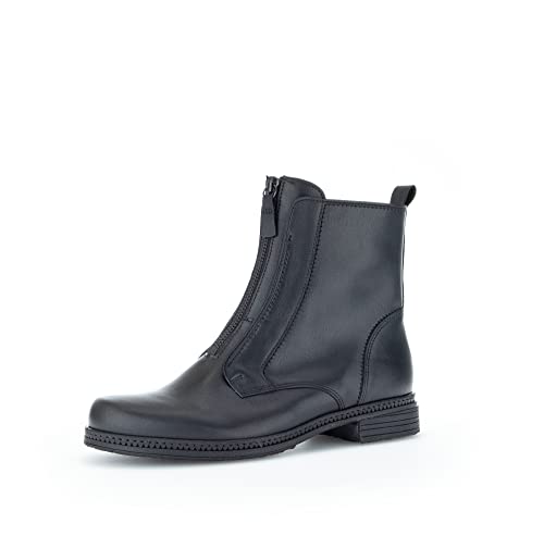 Gabor Damen Biker Boots, Frauen Stiefeletten,Wechselfußbett,Best Fitting,winterstiefeletten,warm,gefüttert,stiefel,schwarz,38.5 EU / 5.5 UK von Gabor