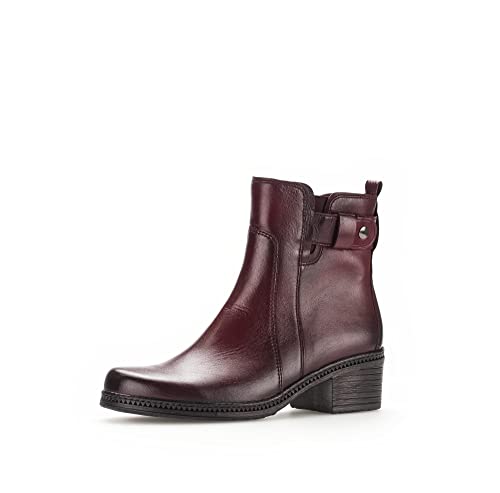 Gabor Damen Biker Boots, Frauen Stiefeletten,Wechselfußbett,Best Fitting,gefüttert,stiefel,bootee,booties,bordeaux (Effekt),40 EU / 6.5 UK von Gabor