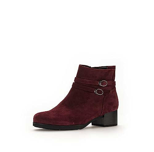 Gabor Damen Biker Boots, Frauen Stiefeletten,Wechselfußbett,Best Fitting,kurzstiefel,uebergangsschuhe,uebergangsstiefel,bordeaux,35 EU / 2.5 UK von Gabor