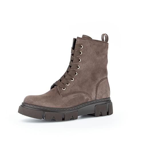 Gabor Damen Biker Boots, Frauen Stiefeletten,Wechselfußbett,kurzstiefel,uebergangsschuhe,uebergangsstiefel,stiefel,mohair(mocca),41 EU / 7.5 UK von Gabor