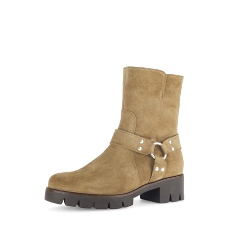 Gabor Damen Biker Boots, Frauen Stiefeletten,uebergangsschuhe,uebergangsstiefel,Winterstiefeletten,Winterschuhe,warm,Lion (Mocca),40 EU / 6.5 UK von Gabor