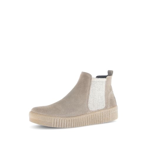 Gabor Damen Chelsea Boots, Frauen Stiefeletten,Best Fitting,Booties,halbstiefel,Kurzstiefel,uebergangsschuhe,Quarz (EL.Wool),38 EU / 5 UK von Gabor