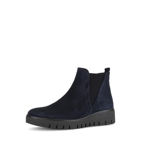 Gabor Damen Chelsea Boots, Frauen Stiefeletten,Komfortable Mehrweite (H),Booties,halbstiefel,Kurzstiefel,Dark-Blue (Mel.),39 EU / 6 UK von Gabor