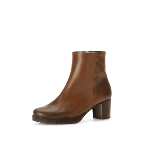 Gabor Damen Chelsea Boots, Frauen Stiefeletten,Moderate Mehrweite (G),Kurzstiefel,uebergangsschuhe,Cognac/EF (Mel.),37.5 EU / 4.5 UK von Gabor