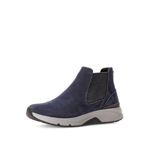 Gabor Damen Chelsea Boots, Frauen Stiefeletten,Schlupfstiefel,Stiefel,Bootee,Booties,halbstiefel,Kurzstiefel,Blue (Micro),42.5 EU / 8.5 UK von Gabor