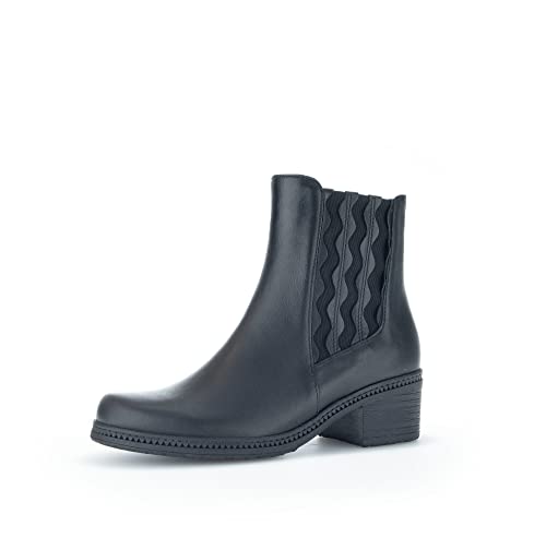 Gabor Damen Chelsea Boots, Frauen Stiefeletten,Wechselfußbett,Best Fitting,Schlupfstiefel,Winterstiefeletten,Winterschuhe,schwarz,37.5 EU / 4.5 UK von Gabor