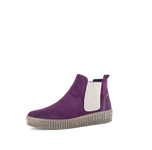 Gabor Damen Chelsea Boots, Frauen Stiefeletten,Wechselfußbett,Best Fitting,uebergangsstiefel,Schlupfstiefel,Dark-Orchid (fumo),38 EU / 5 UK von Gabor