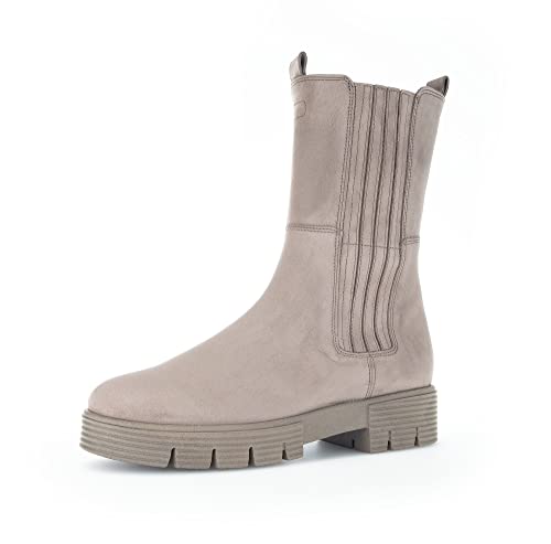 Gabor Damen Chelsea Boots, Frauen Stiefeletten,Wechselfußbett,Komfortable Mehrweite (H),Bootee,Booties,Fango (Micro),40.5 EU / 7 UK von Gabor