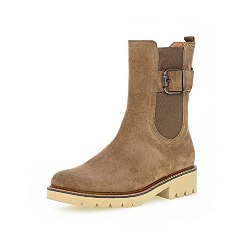 Gabor Damen Chelsea Boots, Frauen Stiefeletten,Wechselfußbett,Moderate Mehrweite (G),Bootee,Booties,halbstiefel,Farro (Micro),40 EU / 6.5 UK von Gabor