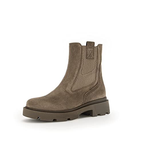 Gabor Damen Chelsea Boots, Frauen Stiefeletten,Wechselfußbett,Moderate Mehrweite (G),bootee,booties,halbstiefel,farro (Micro),37.5 EU / 4.5 UK von Gabor