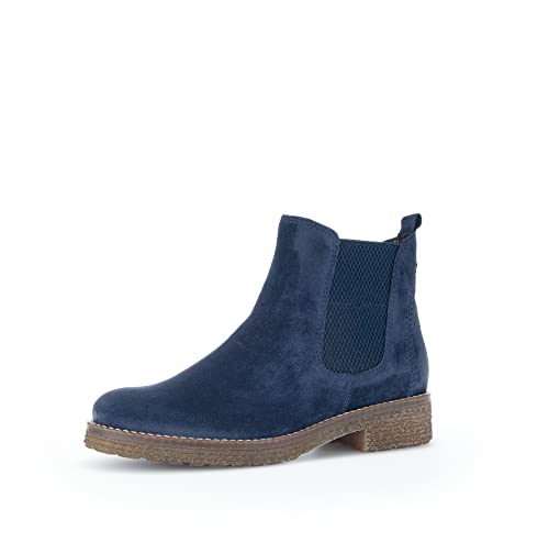 Gabor Damen Chelsea Boots, Frauen Stiefeletten,Wechselfußbett,Moderate Mehrweite (G),uebergangsstiefel,bootee,marine (Micro),40.5 EU / 7 UK von Gabor