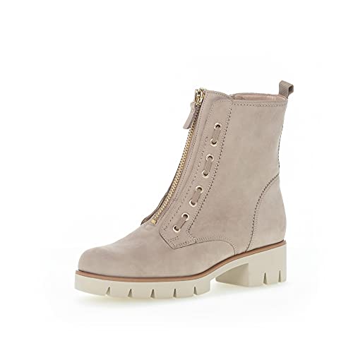 Gabor Damen Combat Boots, Frauen Biker- und Combat Boots,uebergangsschuhe,uebergangsstiefel,Woman,Lady,Ladies,Boots,leinen (dust),38 EU / 5 UK von Gabor