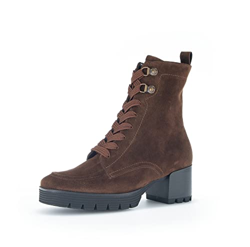 Gabor Damen Combat Boots, Frauen Stiefeletten,Moderate Mehrweite (G),kurzstiefel,uebergangsschuhe,whisky (Micro),40.5 EU / 7 UK von Gabor