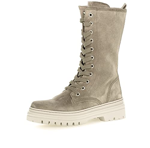 Gabor Damen Combat Boots, Frauen Stiefeletten,Wechselfußbett,Best Fitting,Kurzstiefel,uebergangsschuhe,Salbei (dust),40.5 EU / 7 UK von Gabor