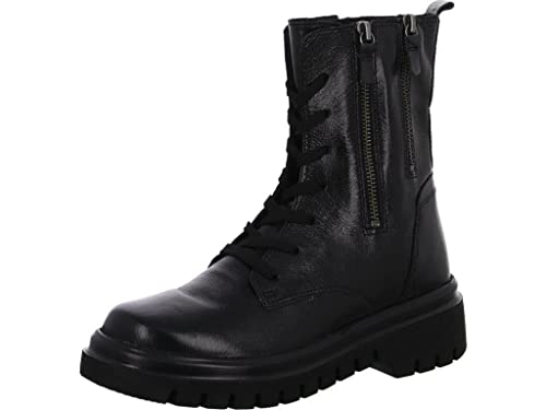 Gabor Damen Combat Boots, Frauen Stiefeletten,Wechselfußbett,Best Fitting,kurzstiefel,uebergangsschuhe,schwarz(schw)(alsi,38.5 EU / 5.5 UK von Gabor