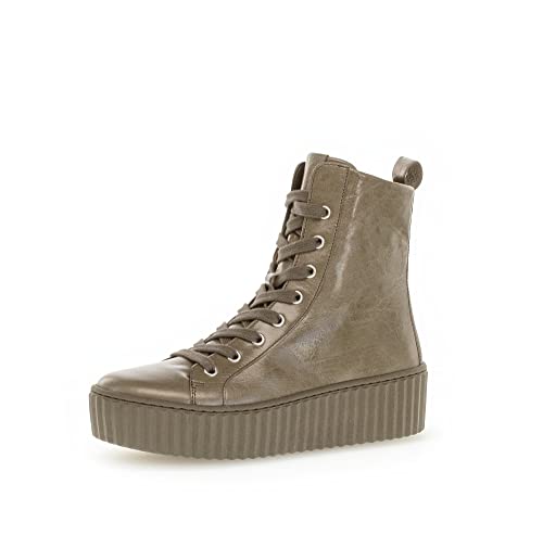 Gabor Damen Combat Boots, Frauen Stiefeletten,Wechselfußbett,Best Fitting,Stiefel,Bootee,Booties,halbstiefel,Salbei (Tartufo),42 EU / 8 UK von Gabor