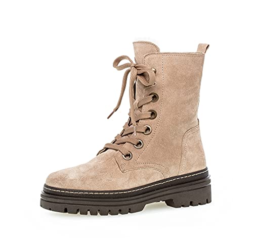 Gabor Damen Combat Boots, Frauen Stiefeletten,Wechselfußbett,Best Fitting,Winterschuhe,gefüttert,Women's,Woman,Lady,Ladies,Desert,37.5 EU / 4.5 UK von Gabor