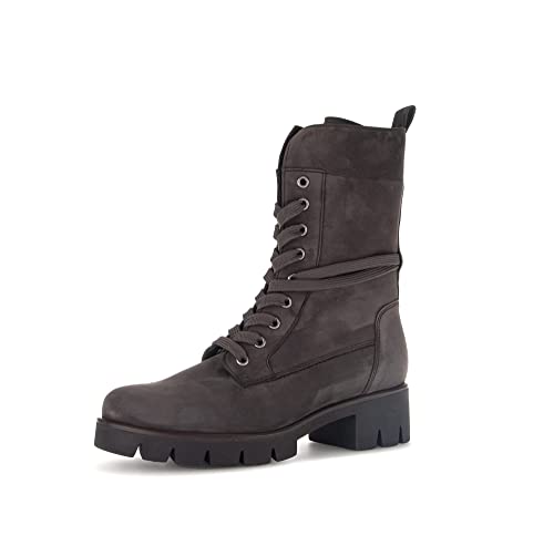 Gabor Damen Combat Boots, Frauen Stiefeletten,Wechselfußbett,Best Fitting,gefüttert,stiefel,bootee,booties,halbstiefel,pepper,37.5 EU / 4.5 UK von Gabor