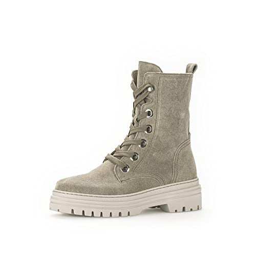 Gabor Damen Combat Boots, Frauen Stiefeletten,Wechselfußbett,Best Fitting,winterstiefel,winterschuhe,gefüttert,salbei (dust),42 EU / 8 UK von Gabor