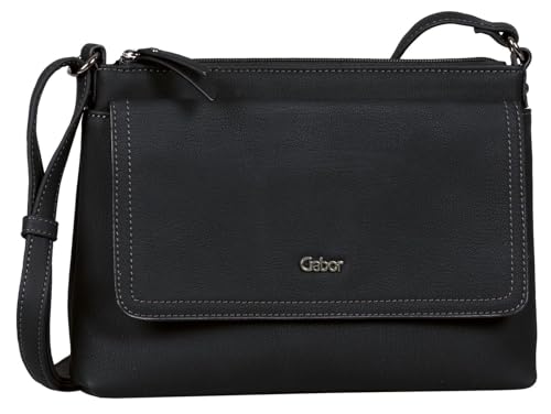 Gabor bags DINA Damen Umhängetasche M, black, 25,5x4x18,5 von Gabor