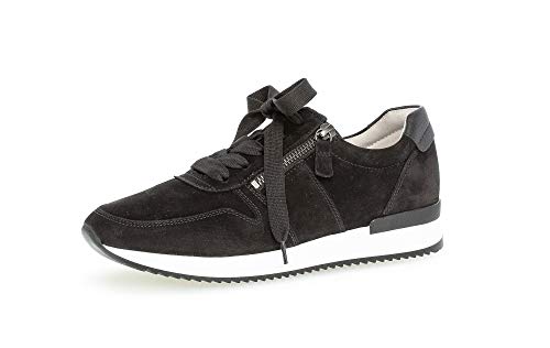 Gabor Damen Halbschuhe, Frauen Sneaker,lose Einlage,Best Fitting,Women's,schnürschuhe,schnürer,Halbschuhe,straßenschuhe,schwarz,42 EU / 8 UK von Gabor