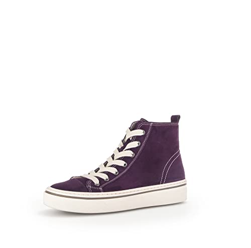 Gabor Damen High-Top Sneaker, Frauen Halbschuhe,Wechselfußbett,Best Fitting,Freizeitschuhe,Turnschuhe,Dark-Orchid(Panna),39 EU / 6 UK von Gabor