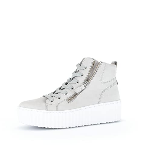 Gabor Damen High-Top Sneaker, Frauen Halbschuhe,Wechselfußbett,Best Fitting,Freizeitschuhe,Turnschuhe,Laufschuhe,schnürer,steam,38.5 EU / 5.5 UK von Gabor