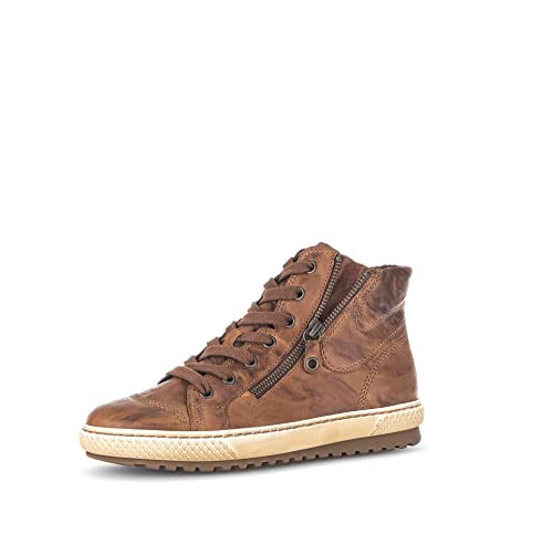 Gabor Damen High-Top Sneaker, Frauen Halbschuhe,Wechselfußbett,Freizeitschuhe,Laufschuhe,schnürschuhe,schnürer,Copper (ash),42.5 EU / 8.5 UK von Gabor