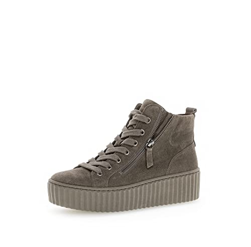 Gabor Damen High-Top Sneaker, Frauen Halbschuhe,Wechselfußbett,Sportschuhe,Freizeitschuhe,Turnschuhe,Laufschuhe,Tartufo (Uni),38.5 EU / 5.5 UK von Gabor