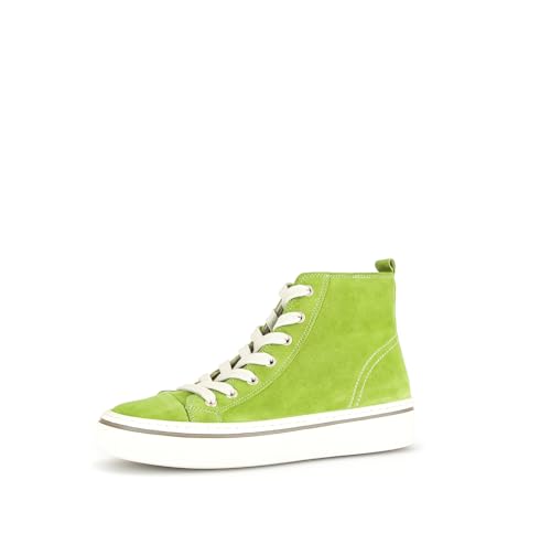 Gabor Damen High-Top Sneaker, Frauen Halbschuhe,schnürschuhe,high top Sneaker,Sneaker-Stiefel,mid Cut,Granny Green(Panna,36 EU / 3.5 UK von Gabor