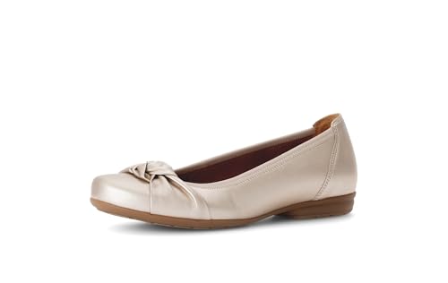 Gabor Damen Keilpumps, Frauen Absatzschuhe,Leichte Mehrweite (G),Keilabsatz,Wedge-Heel,high Heels,hochhackige Schuhe,Puder,43 EU / 9 UK von Gabor