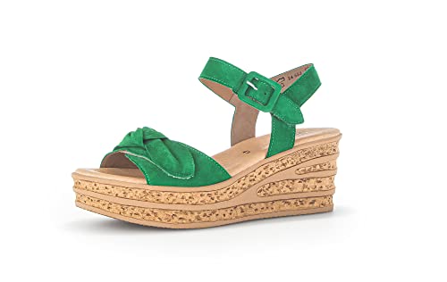 Gabor Damen Keilsandalen, Frauen Sandalen,Best Fitting,freizeitschuhe,offene schuhe,strandschuhe,keilsandaletten,keilabsatz,verde,40 EU / 6.5 UK von Gabor