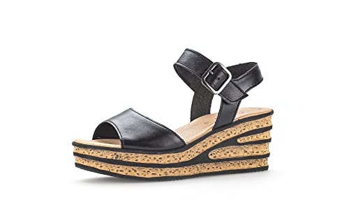 Gabor Damen Keilsandalen | Frauen Sandalen | Best Fitting | offen | Strandschuhe | Sandaletten | Keilabsatz | Wedge-Heel | schwarz | 40 EU - 6.5 UK Gabor Damen Keilsandalen | Frauen Sandalen | Best Fitting | offen | Strandschuhe | Sandaletten | Keilabsatz | Wedge-Heel | schwarz | 40 EU - 6.5 UK von Gabor
