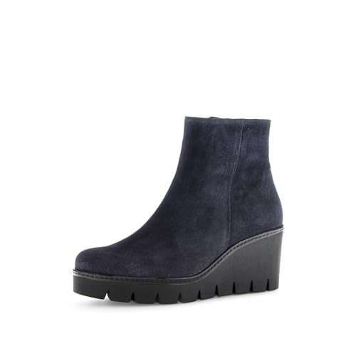 Gabor Damen Keilstiefeletten, Frauen Stiefeletten,Best Fitting,Wedge Heel,gefüttert,Winter,Boots,Stiefel,Bootee,Booties,Pazifik,42.5 EU / 8.5 UK von Gabor