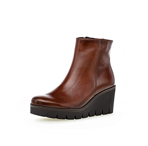 Gabor Damen Keilstiefeletten, Frauen Stiefeletten,Wechselfußbett,Best Fitting,keilstiefel,wedge boots,keilabsatz,sattel (Effekt),43 EU / 9 UK von Gabor