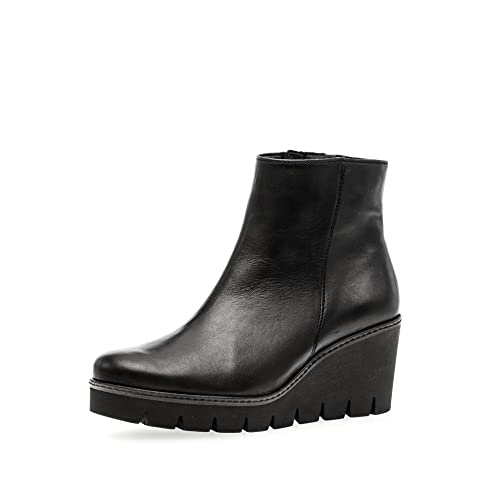 Gabor Damen Keilstiefeletten, Frauen Stiefeletten,Wechselfußbett,Best Fitting,Wedge Boots,Keilabsatz,warm,schwarz (Ra.cogn.),40 EU / 6.5 UK von Gabor