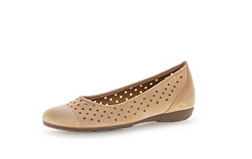 Gabor Damen Klassische Ballerinas, Frauen Flats,Ausgehschuhe,Abendschuhe,Slip-ons,Freizeitschuhe,sportlich,Women's,Lady,Caramel,41 EU / 7.5 UK von Gabor