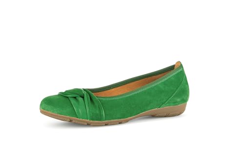 Gabor Damen Klassische Ballerinas, Frauen Flats,Ballerina-Schuhe,Ballet-Flats,flach,Ausgehschuhe,Abendschuhe,Slip-ons,Pumps,Verde,38.5 EU / 5.5 UK von Gabor