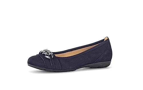 Gabor Damen Klassische Ballerinas, Frauen Flats,Ballerinen,Pumps,Halbschuhe,Sommerschuhe,Slipper,Ausgehschuhe,Abendschuhe,Atlantik,40 EU / 6.5 UK von Gabor