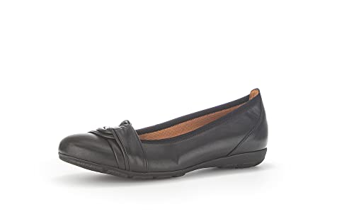 Gabor Damen Klassische Ballerinas, Frauen Flats,Ballet-Flats,Ausgehschuhe,Abendschuhe,Slip-ons,klassisch elegant,Pumps,schwarz,40.5 EU / 7 UK von Gabor