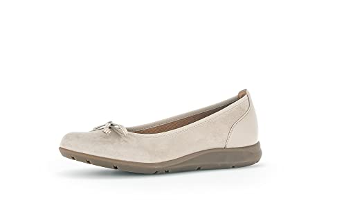 Gabor Damen Klassische Ballerinas, Frauen Flats,Best Fitting,Pumps,Halbschuhe,Sommerschuhe,Slipper,Ballerina-Schuhe,flach,Desert,40.5 EU / 7 UK von Gabor