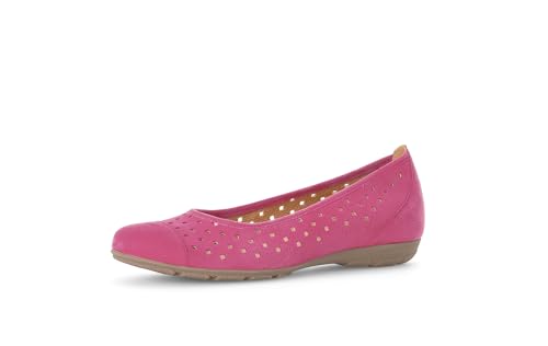 Gabor Damen Klassische Ballerinas, Frauen Flats,Halbschuhe,Sommerschuhe,Slipper,Ballerina-Schuhe,Ballett-Schuhe,Ballet-Flats,pink,39 EU / 6 UK von Gabor