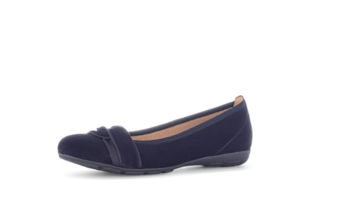 Gabor Damen Klassische Ballerinas, Frauen Flats,Halbschuhe,Sommerschuhe,Slipper,Ballerina-Schuhe,Ballett-Schuhe,flach,Atlantik,40 EU / 6.5 UK von Gabor