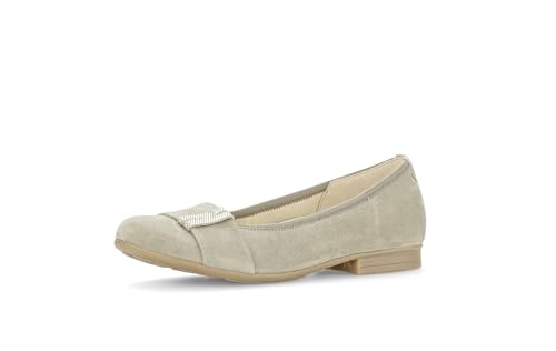 Gabor Damen Klassische Ballerinas, Frauen Flats,Leichte Mehrweite (G),Ballerina-Schuhe,Ballett-Schuhe,flach,Ausgehschuhe,Schilf,40 EU / 6.5 UK von Gabor