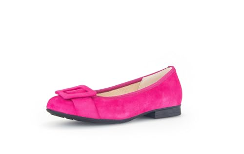 Gabor Damen Klassische Ballerinas, Frauen Flats,Leichte Mehrweite (G),Ballett-Schuhe,flach,Ausgehschuhe,Abendschuhe,Pumps,pink,38 EU / 5 UK von Gabor