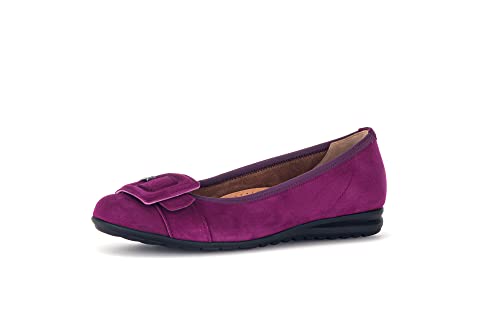 Gabor Damen Klassische Ballerinas, Frauen Flats,Moderate Mehrweite (G),Abendschuhe,Slip-ons,klassisch elegant,Ballerinen,Malve,38.5 EU / 5.5 UK von Gabor