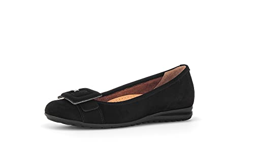 Gabor Damen Klassische Ballerinas, Frauen Flats,Moderate Mehrweite (G),Abendschuhe,Slip-ons,klassisch elegant,Ballerinen,schwarz,38.5 EU / 5.5 UK von Gabor