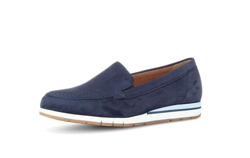 Gabor Damen Klassische Ballerinas, Frauen Flats,Moderate Mehrweite (G),Ballerina-Schuhe,Ballett-Schuhe,Ballet-Flats,Blue,38 EU / 5 UK von Gabor