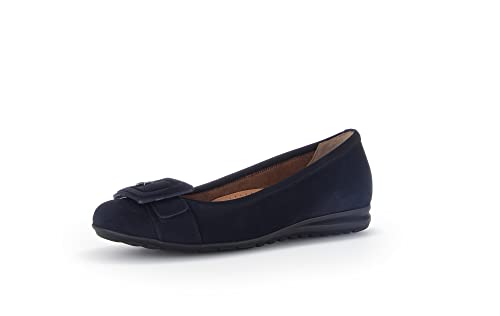 Gabor Damen Klassische Ballerinas, Frauen Flats,Moderate Mehrweite (G),Ballerina-Schuhe,Ballett-Schuhe,Ballet-Flats,Dark-Blue,37.5 EU / 4.5 UK von Gabor